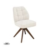 LABEL51 Yuto Eetkamerstoel - Naturel - Prestige - Walnoot Hout