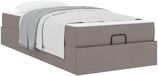 vidaXL Bedframe, taupe, 100 x 200 cm, stof