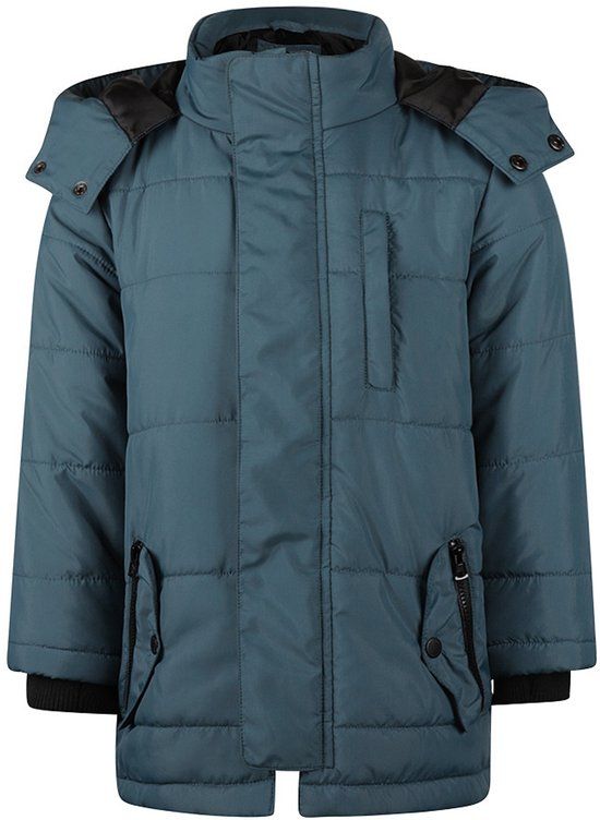 Koko Noko Jongens Parka Jas - Steel blue