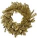 Decoris couronne de Noël/couronne de sapin - paillettes dorées - D50 cm - plastique - couronne de porte