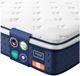 Songmics Pocketveringmatras met gel-traagschuim en comfort - 200 x 90 x 25 cm - Blauw