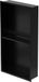 LuxeBath niche murale double acier inoxydable 30x60x10 cm noir