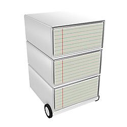 Paper Flow Paperflow easybox mobiele ladenblok met 3 lades 642x390x436mm notebook - 3660141952179