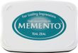 Tsukineko ME-602 Memento stempelinkt stempelkussen groot Teal Zeal blauw