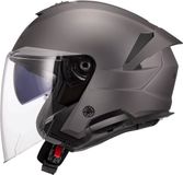 LS2 OF618 Verso II Solid Mat Titanium Jethelm - Helm