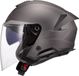 LS2 OF618 Verso II Solid Mat Titanium Jethelm - Helm