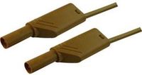SKS Hirschmann MLS WS 50/2,5 Veiligheidsmeetsnoer Banaanstekker 4 mm Banaanstekker 4 mm 0.50 m Bruin 1 stuk(s)