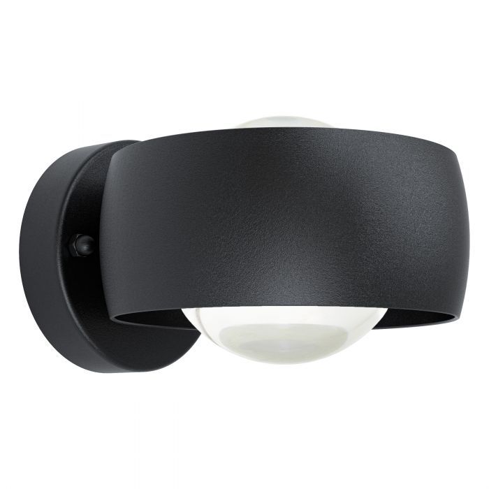 EGLO Treviolo 1 - Buiten Wandlamp - LED - 460 Lumen - Zwart/Wit
