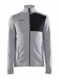 Craft ADV Explore Heavy Fleece Jacket M 1912218 - Grey Melange/Black - M