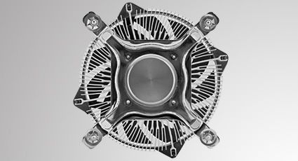 Titan DC-155A915Z/RPW CPU Cooler - Black/Grey