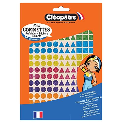 CLEOPATRE Holografische stickers, 8 kleuren, 216