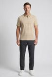 Baileys Polo shirt Korte mouw Gestreept Katoenmix Regular Fit Mannen Sand XXL