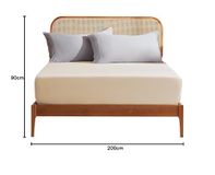 SONIVE DXHome Hoeslaken, 90 x 200 cm, geborsteld polyester, 30 cm diepe zak, kreukvrij jersey hoeslaken, beige