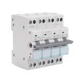 Jadeshay Omschakelaar 4P 63A, GYHO9-63 Dual Power Transferschakelaar Handmatige Transfer Schakelaar 400VAC Met Stroomindicatielampje DIN-rail Montage
