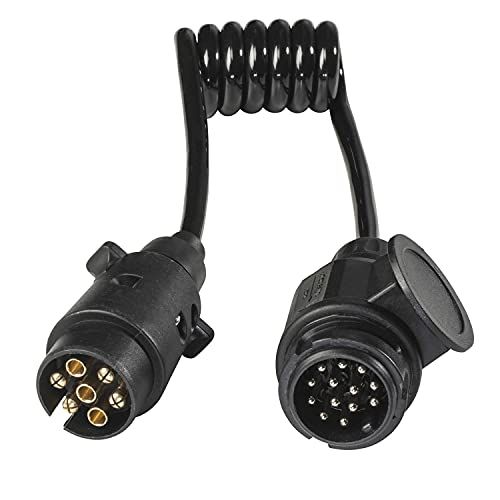 AS-Schwabe Adapterkabel 12V 1m 7-polig naar 13-polig IP44 Zwart I 61475