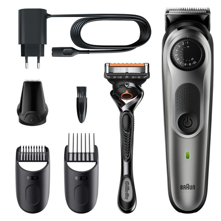 Braun BeardTrimmer 5 BT5360 - Baardtrimmer voor Mannen - 39 Lengte-Instellingen - Zwart/Zilver