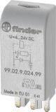 Finder Steekmodule Met LED, Met vrijloopdiode 99.02.9.060.99 Lichtkleur: Groen
