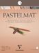 Clairefontaine 96008C Gelijmd Blok Pastelmat n°2-12 Vellen Speciaal Karton voor Droge Pastels - 30x40 cm 360g - 4 Geassorteerde Kleuren - Tussenbladen in Kristalpapier