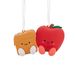 Hallmark Better Together Apple en Caramel magnetische kerstversieringen, set van 2, onbreekbaar