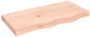 vidaXL - Tafelblad - 80x40x(2-6) cm - onbehandeld - massief - eikenhout