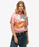 Superdry Top van jacquard met mandarijnkraag - Dames - Tops
