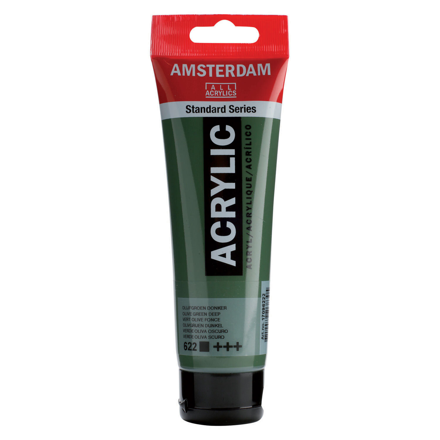 Amsterdam Standard tube 120 ml Olijfgroen donker dekkende acrylverf olijf groen donker