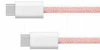 Kruger&Matz Câble USB-C vers USB-C 1.5m Rose - 60W Charge Rapide
