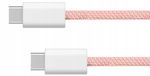 Kruger&Matz Câble USB-C vers USB-C 1.5m Rose - 60W Charge Rapide