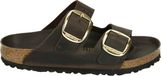 Birkenstock ARIZONA BIG BUCKLE LEATHER Dames slippers Bruin Maat 40