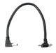 System-S USB 3.0 kabel 30 cm Micro B stekker naar A stekker schroef hoek adapter zwart