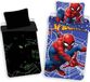 Spider-Man Jerry Fabrics Spider-Man Glow in the Dark Dekbedovertrek Eenpersoons Katoen Multicolor 140 x 200 cm