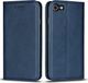 Casecentive Leren Wallet case - iPhone 7 / 8 / SE 2020 - Portemonnee - Hoesje - blauw