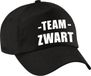 Bellatio Decorations Team Zwart Petje - Volwassenen - Polyester - Unisex - Zwart