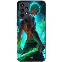 Maniacase Samsung Galaxy A52 5G Hoesje One Piece Zoro 3D Manga Anime Fanart