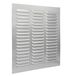 La Ventilazione La Ventilation GAL3030R rechthoekig ventilatierooster van metaal om te overlappen met insectennet Afmetingen: 300 x 300 mm Kleur aluminium
