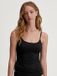 Calida Spaghetti Top Sleek Skin Zwart Dames Maat 44-46