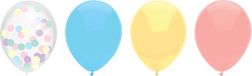 Haza Ballonnen - pastel kleuren mix verjaardag/thema feest - 6x stuks