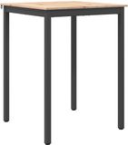 vidaXL Table de bar 80 x 80 x 105 cm Pin massif Naturel Carré