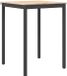 vidaXL Table de bar 80 x 80 x 105 cm Pin massif Naturel Carré
