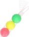 Merkloos Houten beachball set roze met extra reserve balletjes