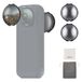 NEEWER ND-filters compatibel met Insta360 X5, ND16 lensfilterset, 4 stops lichtreductie schroef op automatische detectie multicoated optisch glas neutrale dichtheid, actiecamera-accessoires, 2 stuks