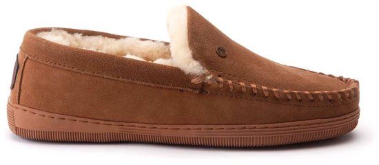 Warmbat Grizzly Suede Heren Sloffen - Cognac - Maat 43