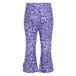 B.Nosy flared broek met print - paars/lila