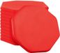 CombiCraft blanco munten achthoek 38x38mm rood - per 100 stuks