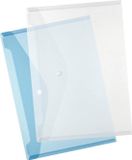 Herlitz 6 x Enveloptas A5, PP, transparant blauw