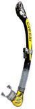 Cressi Alpha Ultra Dry snorkel Geel