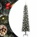 vidaXL Sapin de Noël artificiel avec 300 LED Vert 210 cm PVC, Plastique et Acier