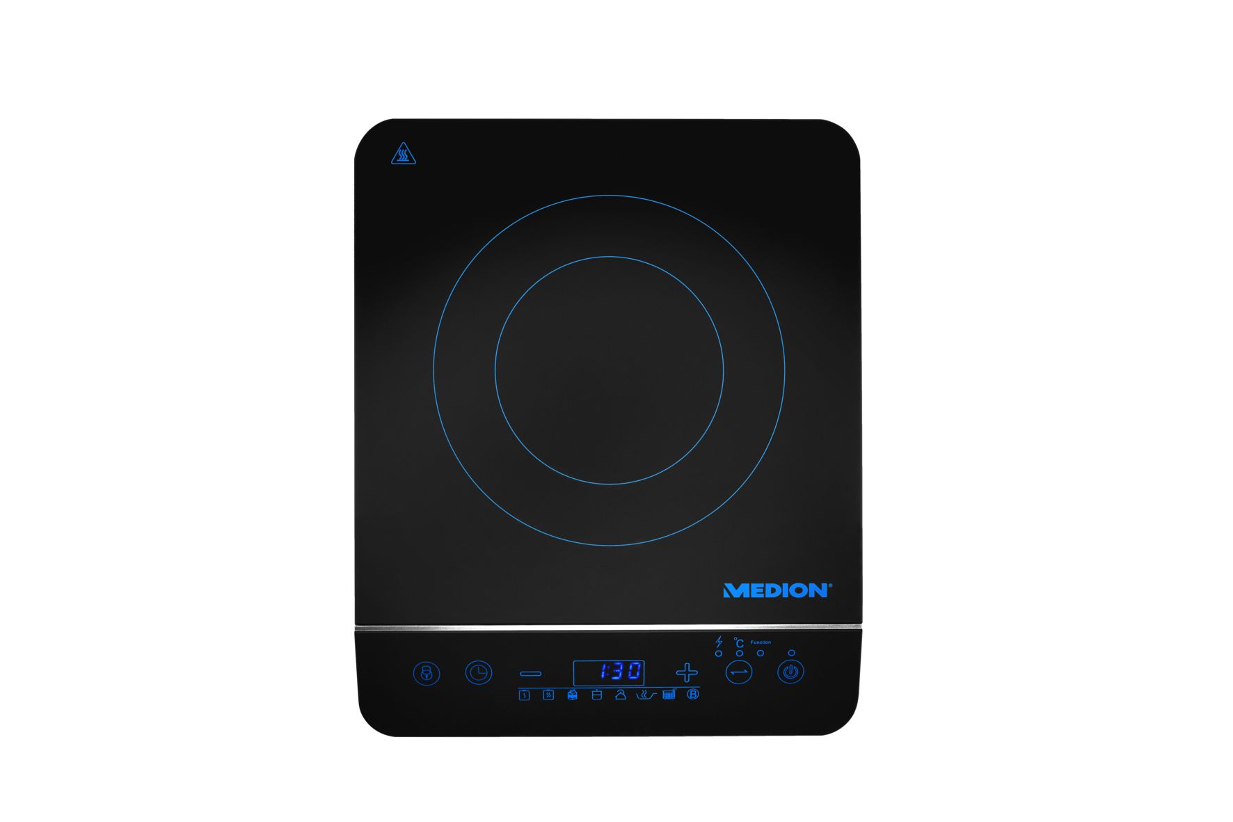 Medion MD 17595 - Vrijstaande inductie kookplaat - 1 pit - Zwart/Wit