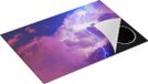 Chefcare Inductie Beschermer Blikseminslag tussen de Wolken - Onweer - 75x50 cm - Inductie Mat