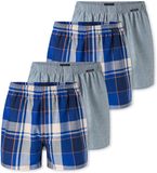 Schiesser Boxer Multi Mannen 4 stuks Katoen Grijs Gemêleerd/Gesorteerd